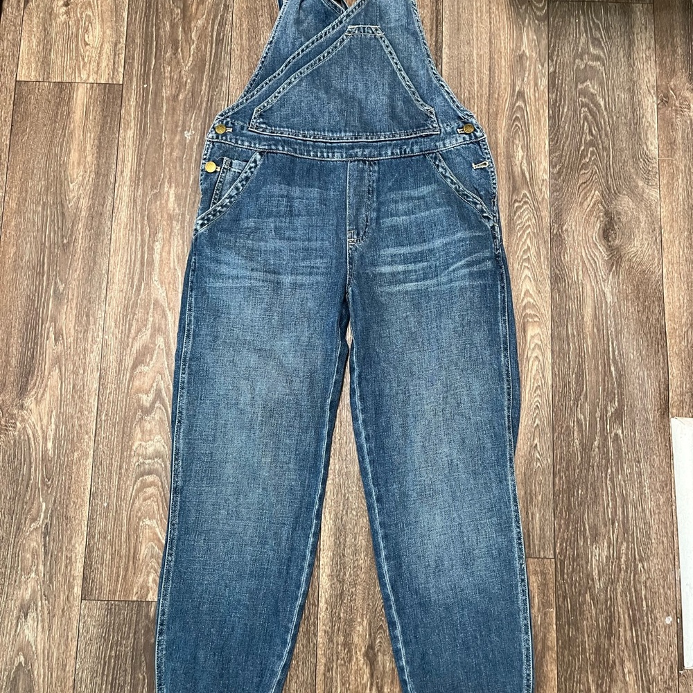 Free People Classic Denim Overalls